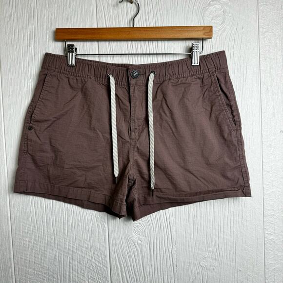 Vuori Ripstop Stoneware Shorts Size Large Mauve Brown The Rise The Shine VW364 - Picture 2 of 8